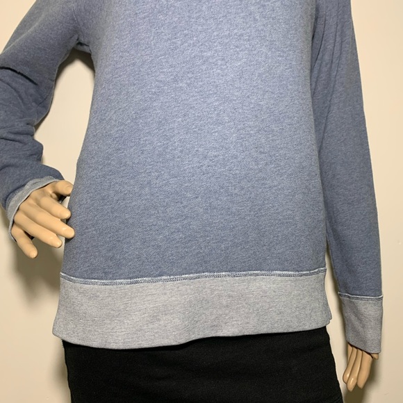 J Crew Blue Cotton Crewneck Pullover Sweatshirt XS - Picture 3 of 5